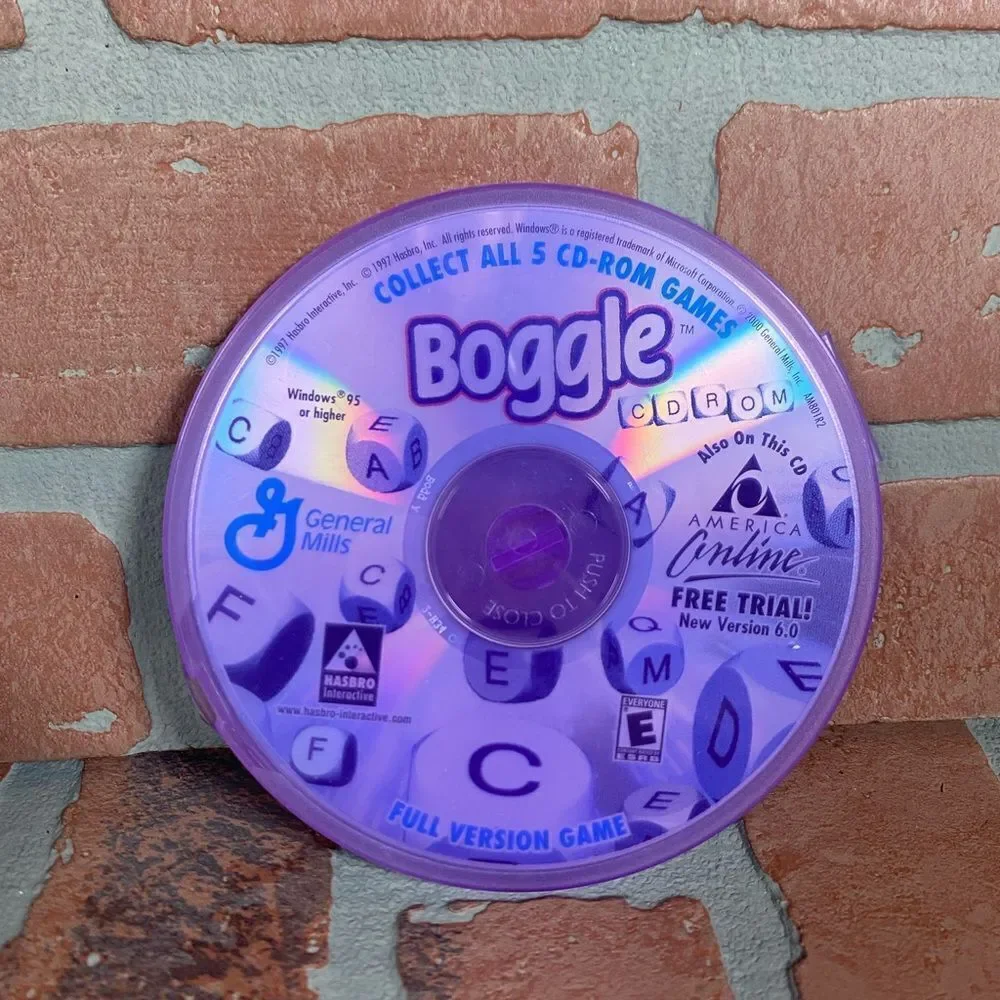 Boogle PC Games Ultimate CD-Rom Full Version Game AOLgeneal Mills 1997